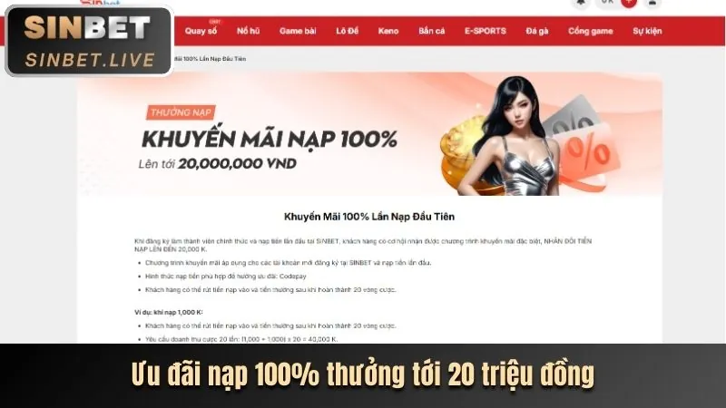 Bước 2: Chọn phương thức và nhập số tiền tại bet6789